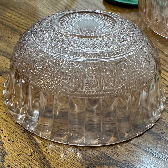 Vintage Pink Glass Bowls